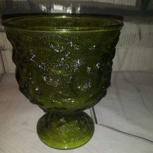Crinkle Glass Planter Urn